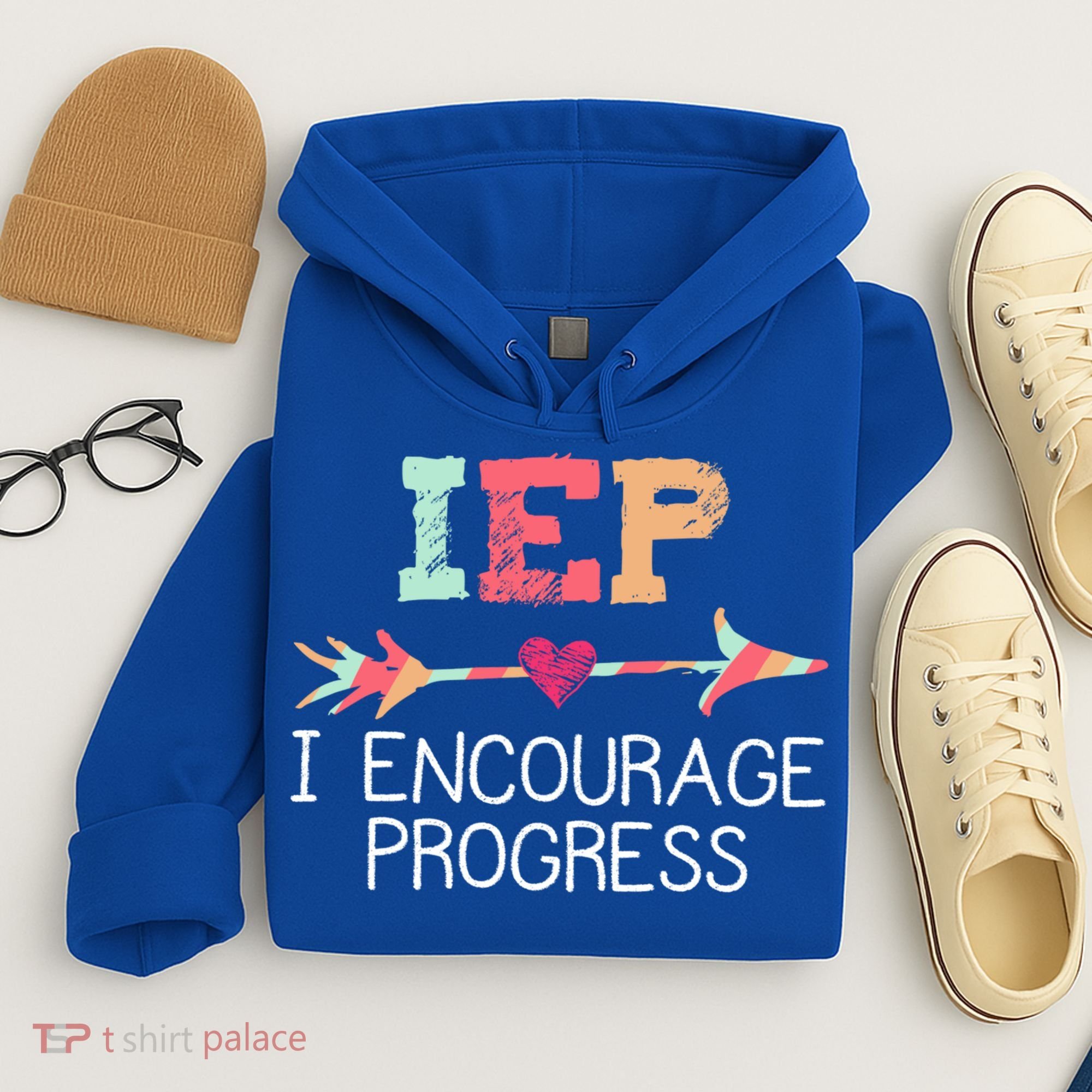 Iep I Encourage Progress Special Education School Teacher Great Gift Hoodie
