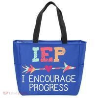 Iep I Encourage Progress Special Education School Teacher Great Gift Tote Bag thumb 0