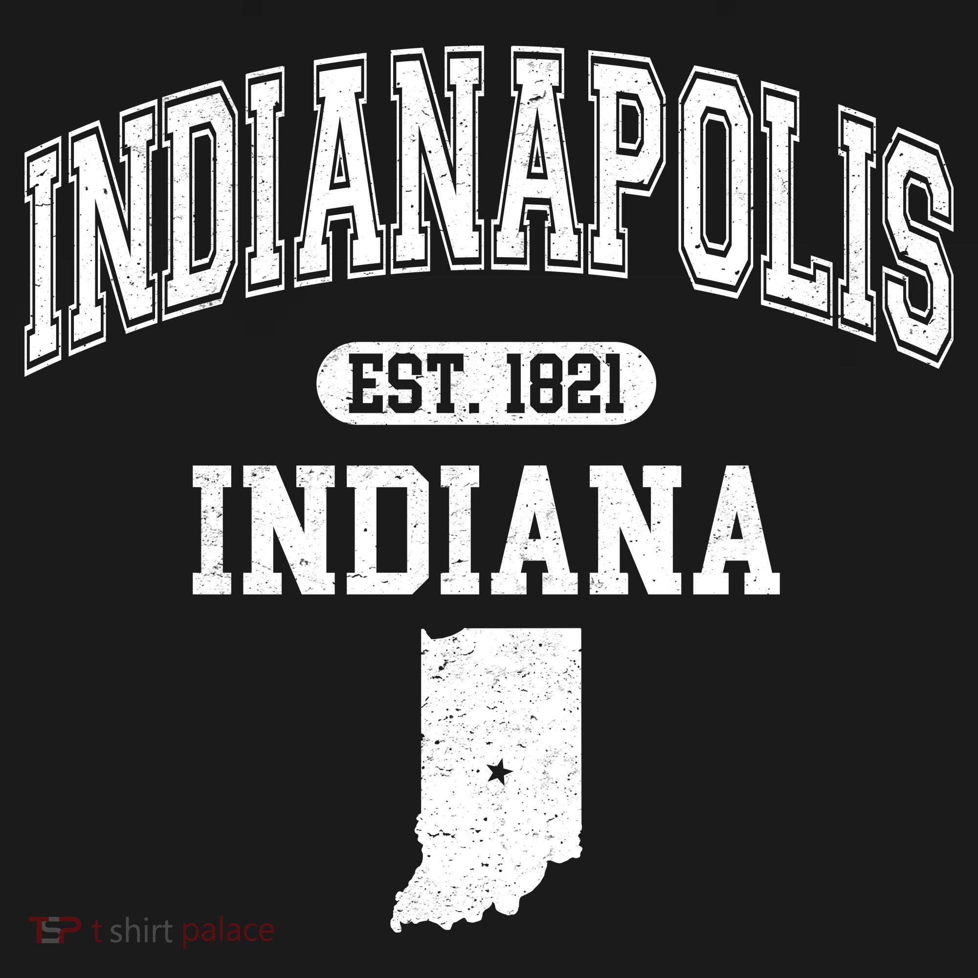 Indianapolis Indiana Est 1821 Varsity Pajama Set