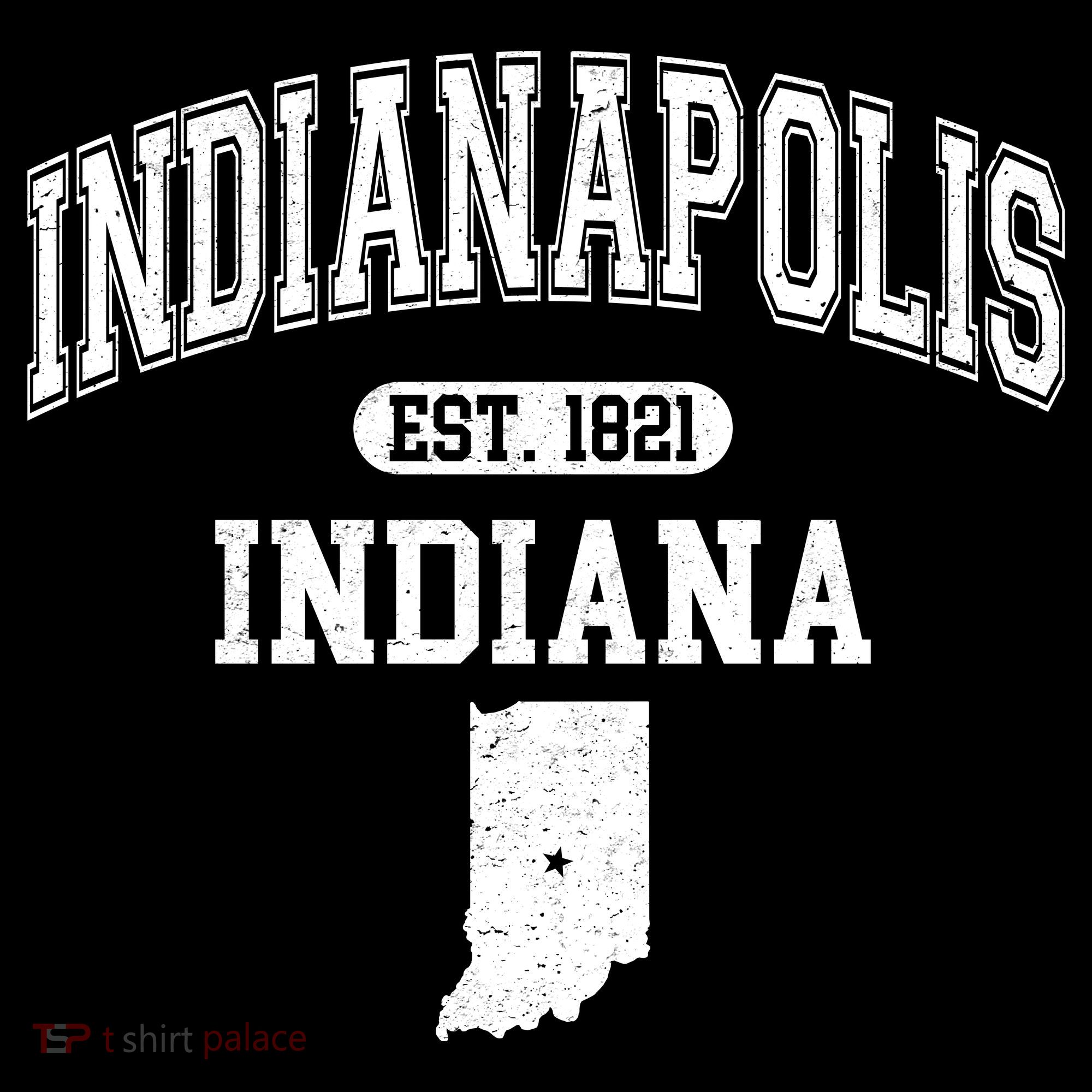 Indianapolis Indiana Est 1821 Varsity Women's Hoodie