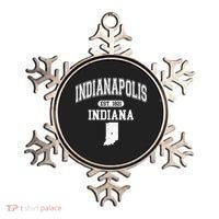 Indianapolis Indiana Est 1821 Varsity Ornament thumb 0