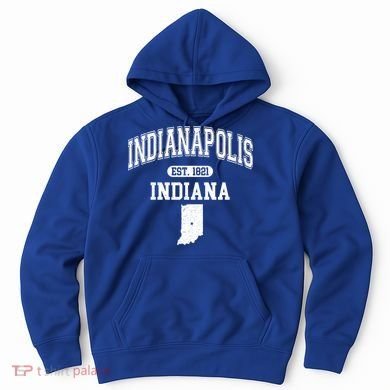 Indianapolis Indiana Est 1821 Varsity Hoodie