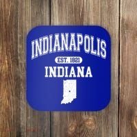 Indianapolis Indiana Est 1821 Varsity Coaster thumb 0