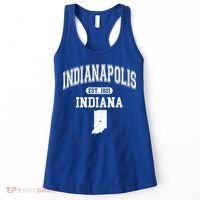 Indianapolis Indiana Est 1821 Varsity Women's Tank Top thumb 0