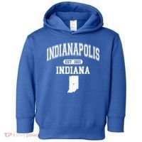 Indianapolis Indiana Est 1821 Varsity Toddler Hoodie thumb 0