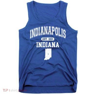 Indianapolis Indiana Est 1821 Varsity Tank Top