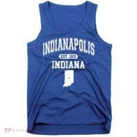 Indianapolis Indiana Est 1821 Varsity Tank Top thumb 0
