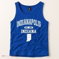 Indianapolis Indiana Est 1821 Varsity Tank Top thumb 2