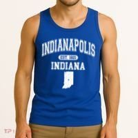 Indianapolis Indiana Est 1821 Varsity Tank Top thumb 3