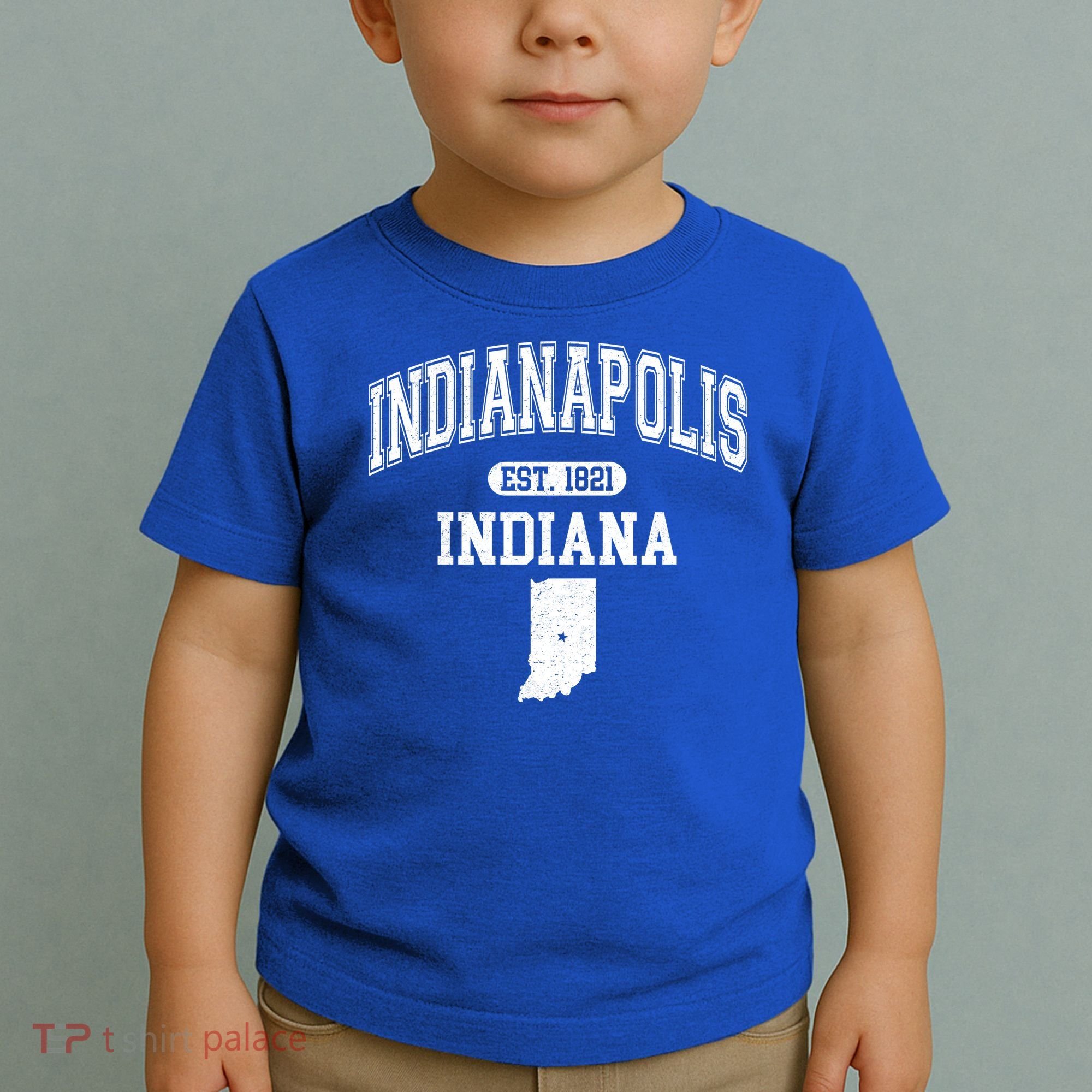 Indianapolis Indiana Est 1821 Varsity Toddler T-Shirt