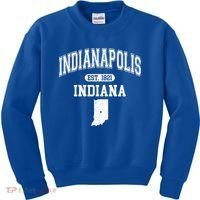 Indianapolis Indiana Est 1821 Varsity Kids Sweatshirt thumb 0