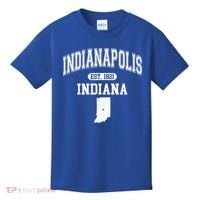 Indianapolis Indiana Est 1821 Varsity Kids T-Shirt thumb 0