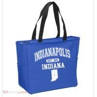 Indianapolis Indiana Est 1821 Varsity Tote Bag thumb 2