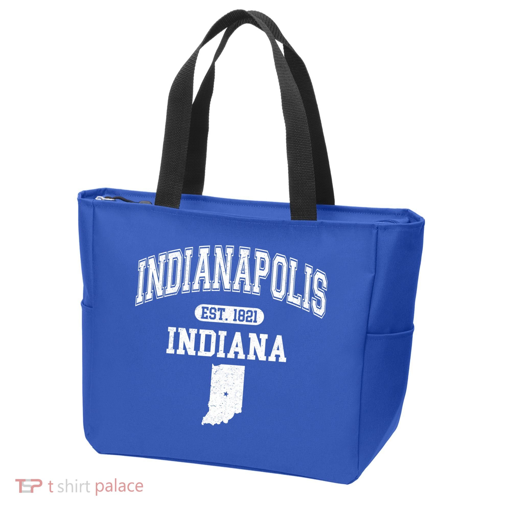 Indianapolis Indiana Est 1821 Varsity Tote Bag