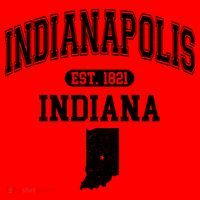 Indianapolis Indiana Est 1821 Varsity Santa Hat thumb 1