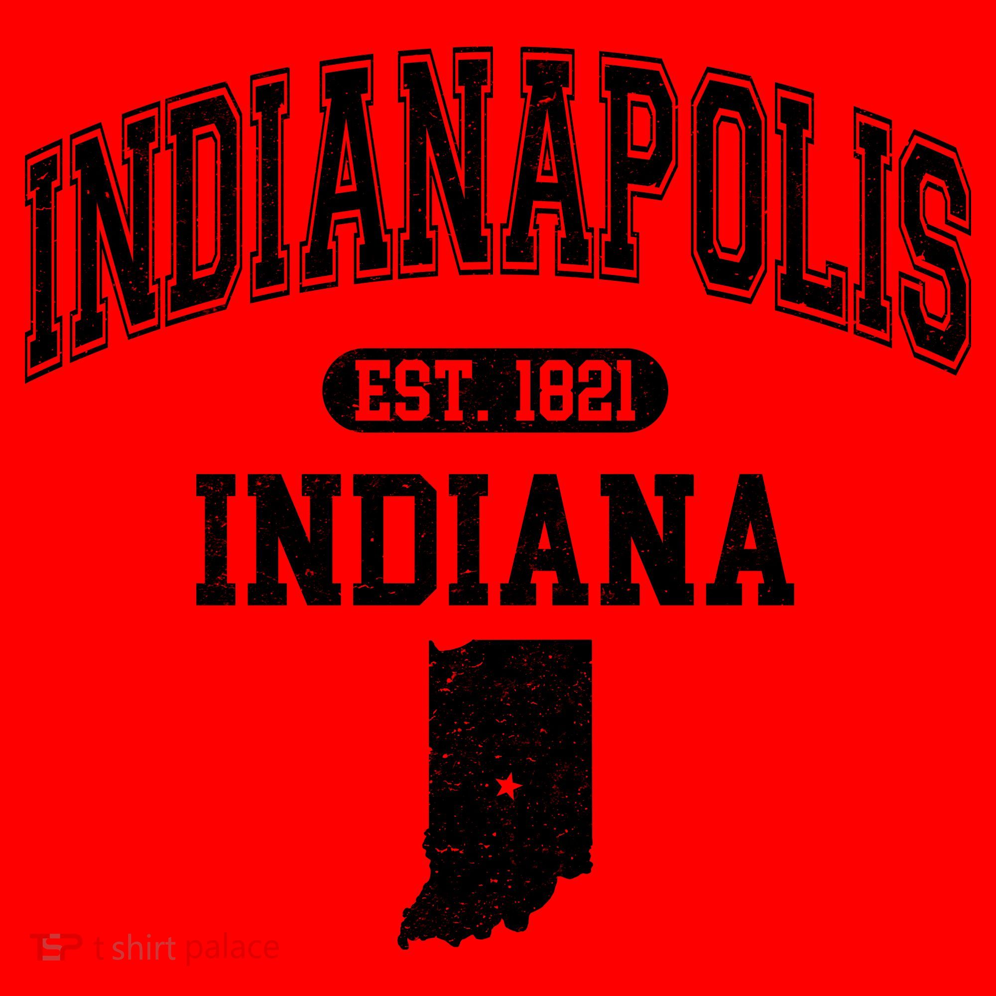 Indianapolis Indiana Est 1821 Varsity Santa Hat