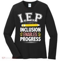 IEP Inclusion Enable Progress Special Education Teacher Women's Long Sleeve Shirt thumb 0