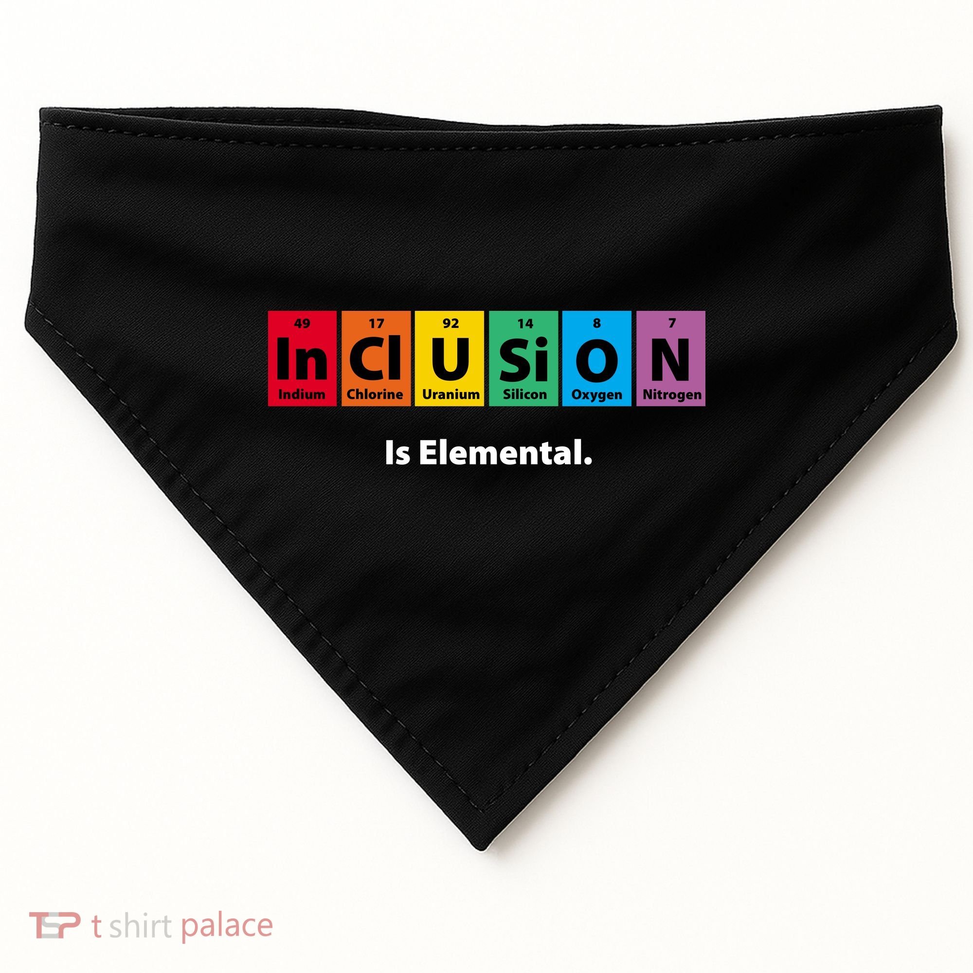 Inclusion Is Elemental USA-Made Doggie Bandana