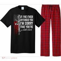 If Ive Ever Offended You Im Sorry American Flag Gift Pajama Set thumb 0