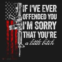 If Ive Ever Offended You Im Sorry American Flag Gift Women's Hoodie thumb 2