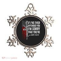If Ive Ever Offended You Im Sorry American Flag Gift Ornament thumb 0