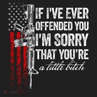 If Ive Ever Offended You Im Sorry American Flag Gift Hat thumb 2