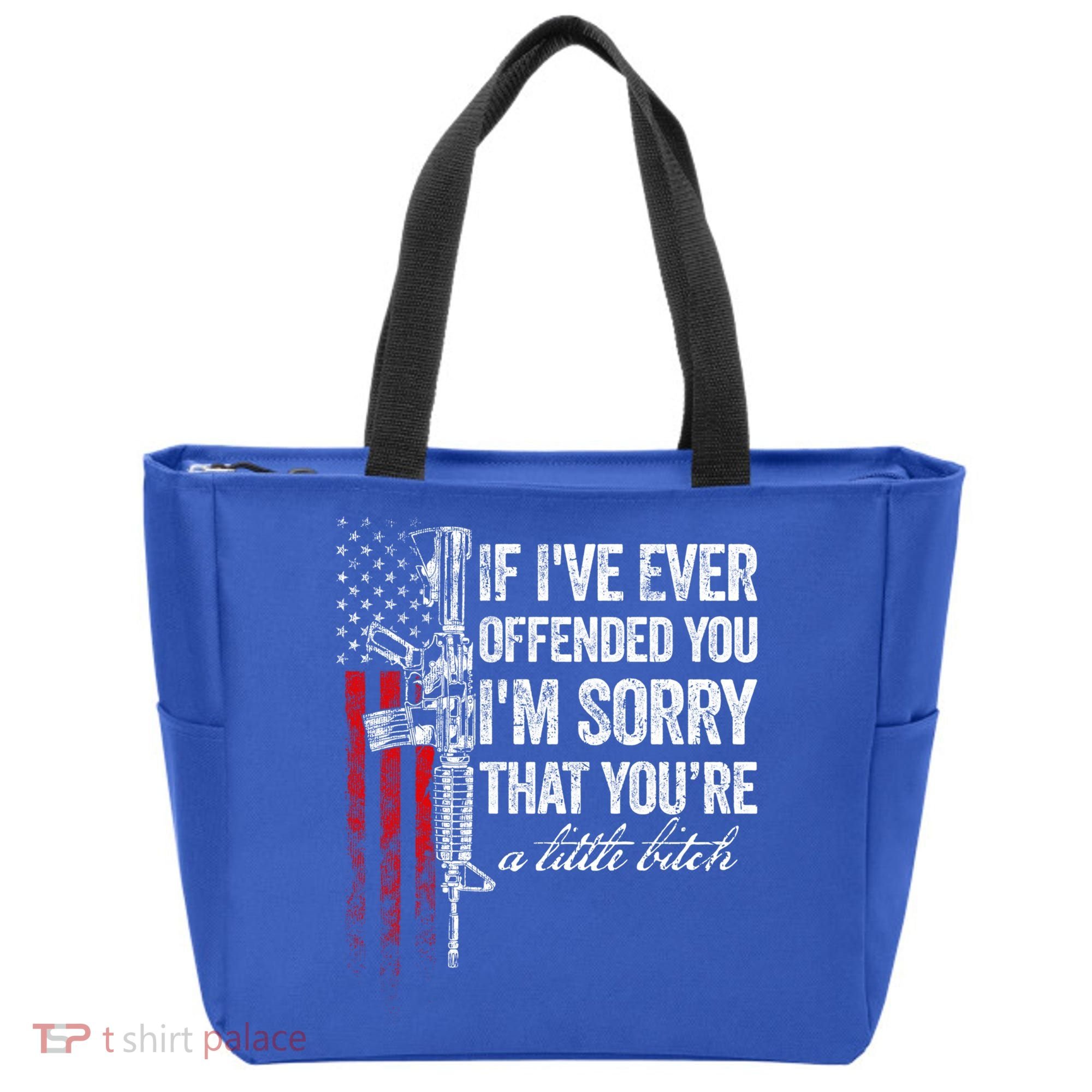 If Ive Ever Offended You Im Sorry American Flag Gift Tote Bag