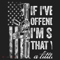 If IVe Ever Offended You IM Sorry American Flag Women's Sweatshirt thumb 2