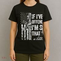 If IVe Ever Offended You IM Sorry American Flag T-Shirt thumb 4