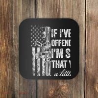 If IVe Ever Offended You IM Sorry American Flag Coaster thumb 0