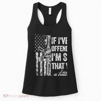 If IVe Ever Offended You IM Sorry American Flag Women's Tank Top thumb 0