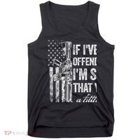 If IVe Ever Offended You IM Sorry American Flag Tank Top thumb 0