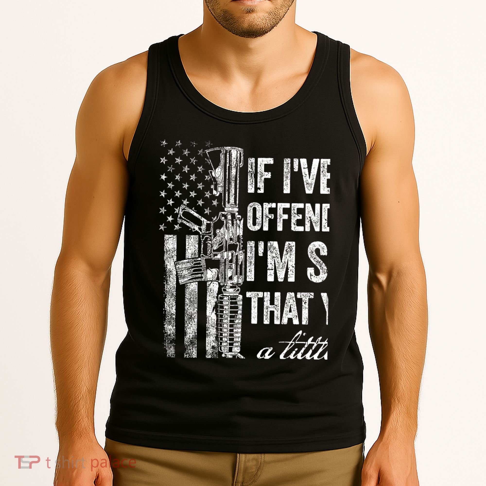 If IVe Ever Offended You IM Sorry American Flag Tank Top