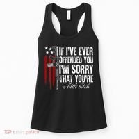 If I've Ever Offended You I'm Sorry American Flag Women's Tank Top thumb 0