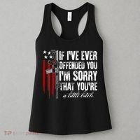 If I've Ever Offended You I'm Sorry American Flag Women's Tank Top thumb 3