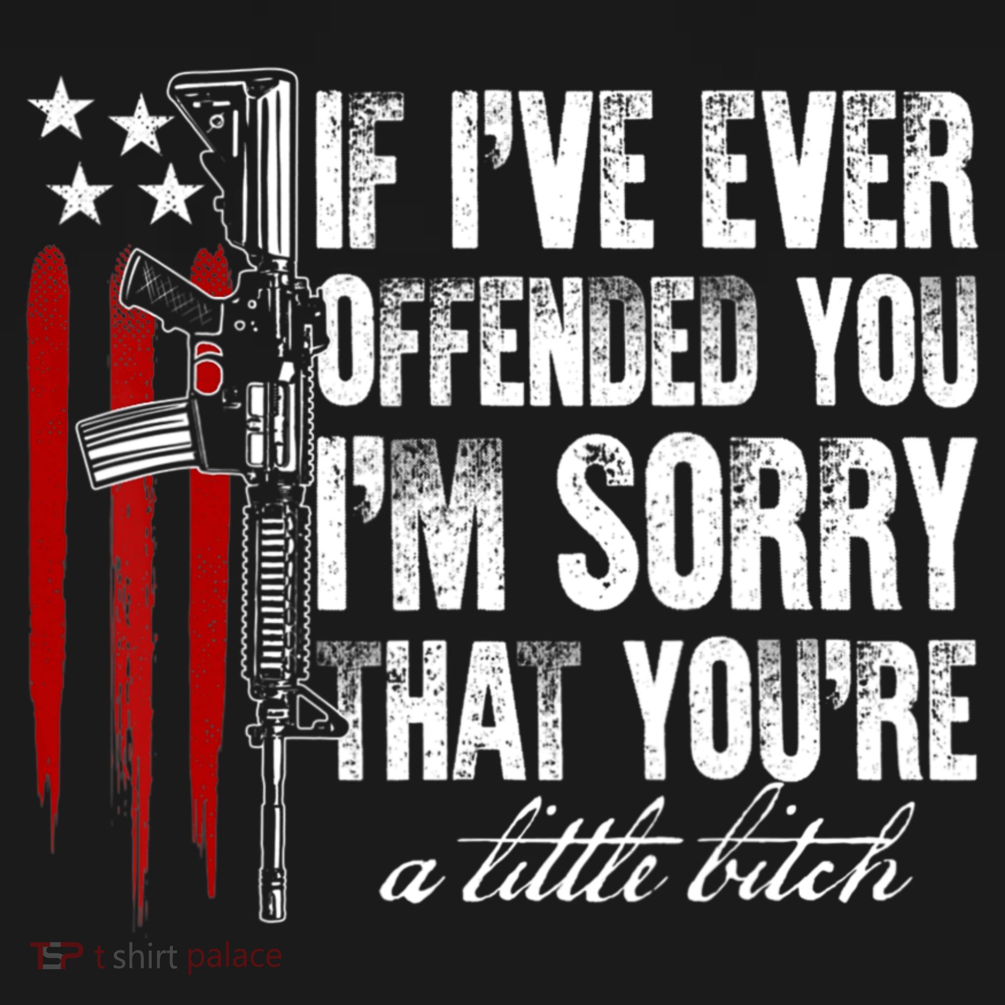 If I've Ever Offended You I'm Sorry American Flag Women's Tank Top