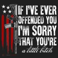 If I've Ever Offended You I'm Sorry American Flag Golf Towel thumb 3