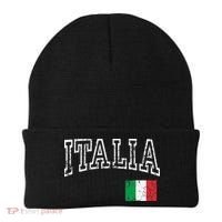 Italia Italian Flag Italy Distressed Beanie thumb 0