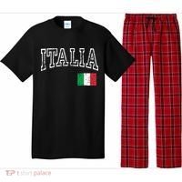 Italia Italian Flag Italy Distressed Pajama Set thumb 0