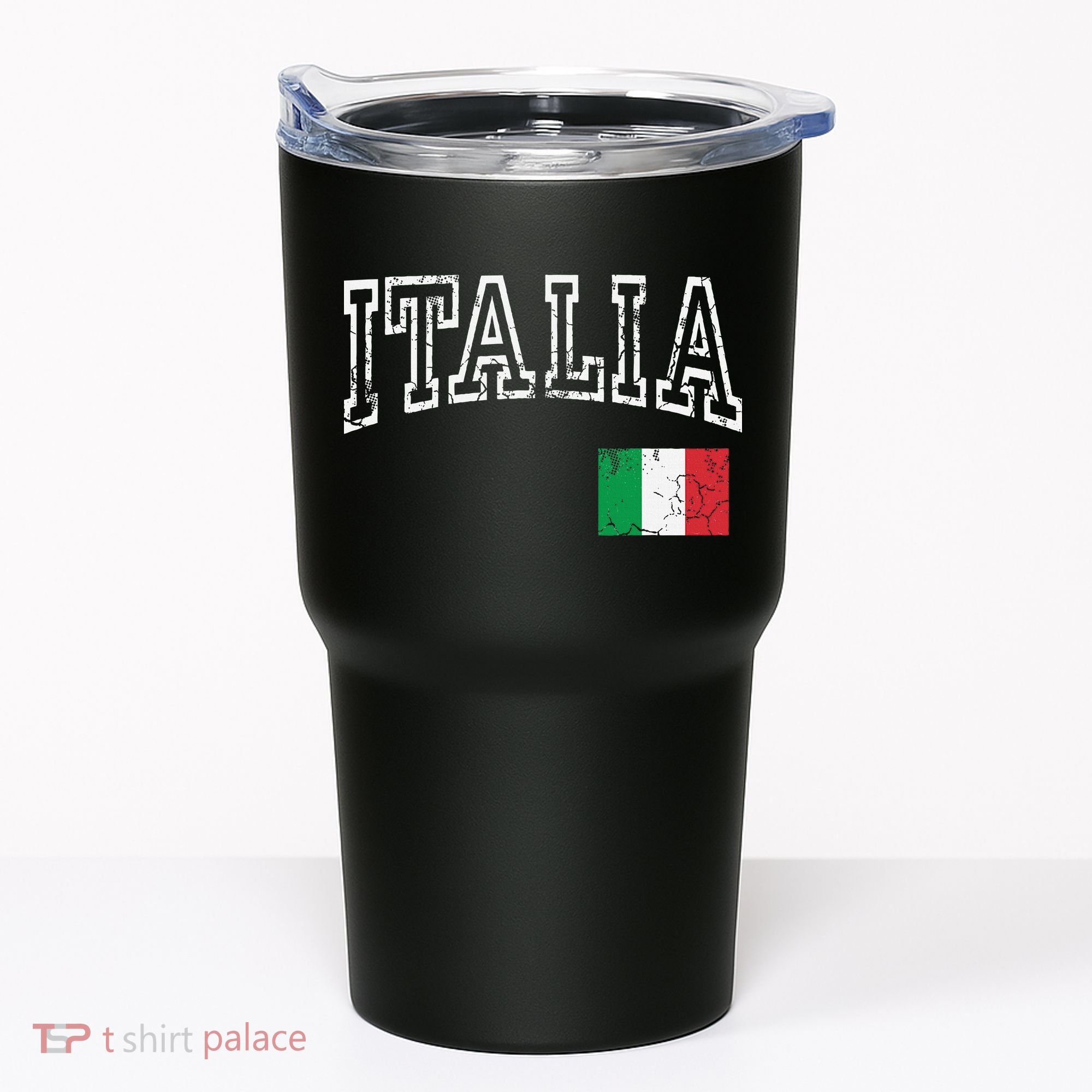 Italia Italian Flag Italy Distressed Tumbler