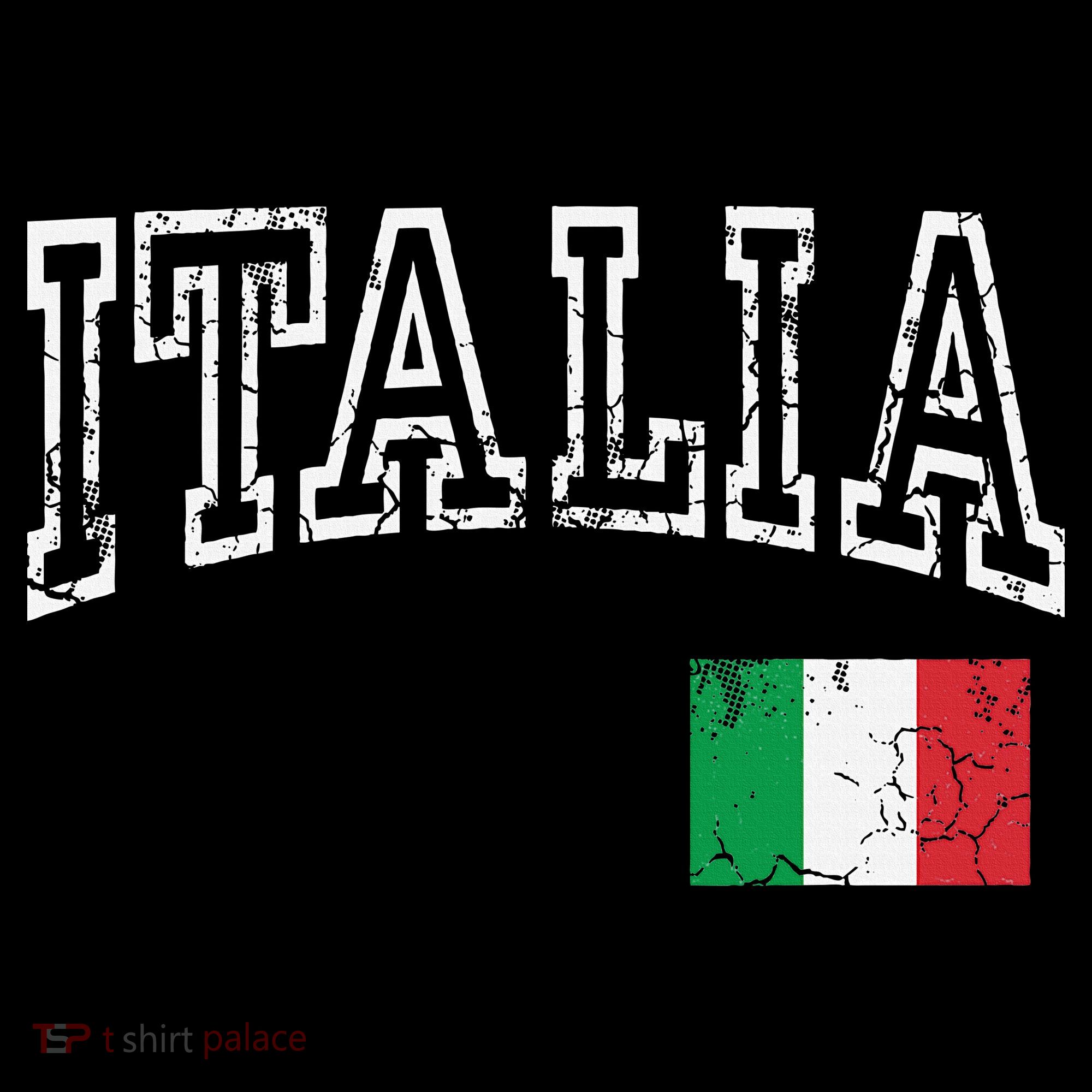 Italia Italian Flag Italy Distressed Women's Tank Top