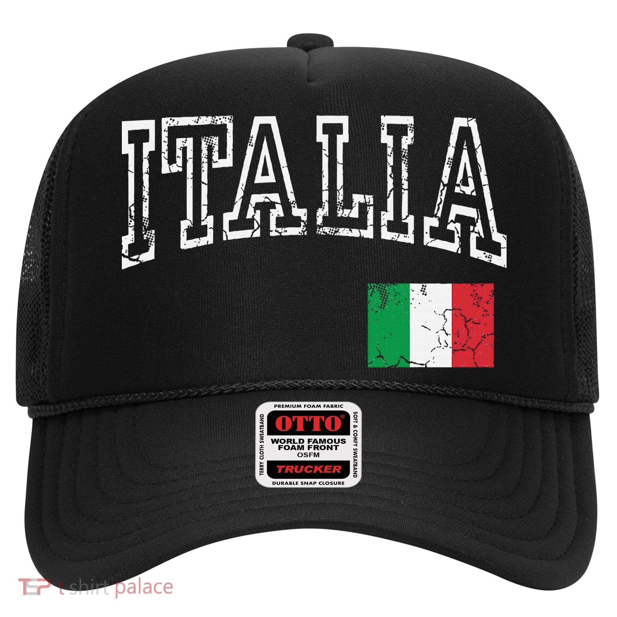 Italia Italian Flag Italy Distressed Hat