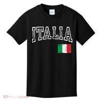 Italia Italian Flag Italy Distressed Kids T-Shirt thumb 0