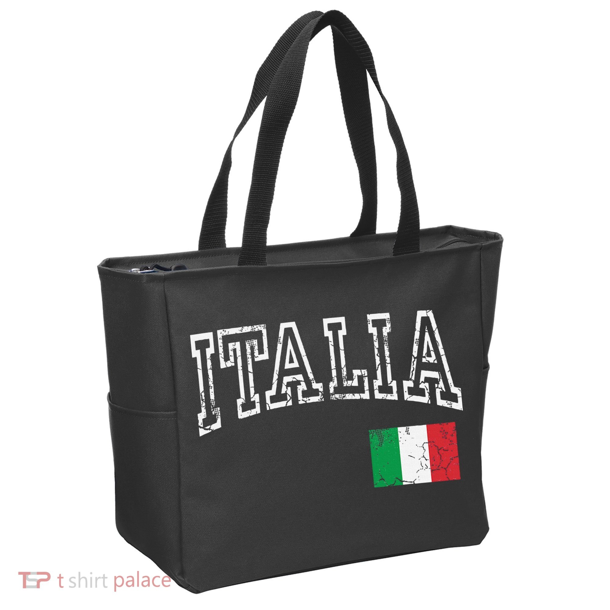 Italia Italian Flag Italy Distressed Tote Bag