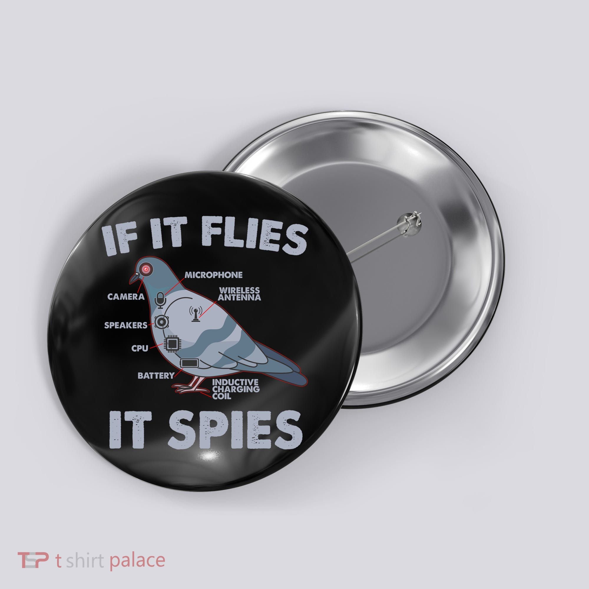 If It Flies It Spies Button