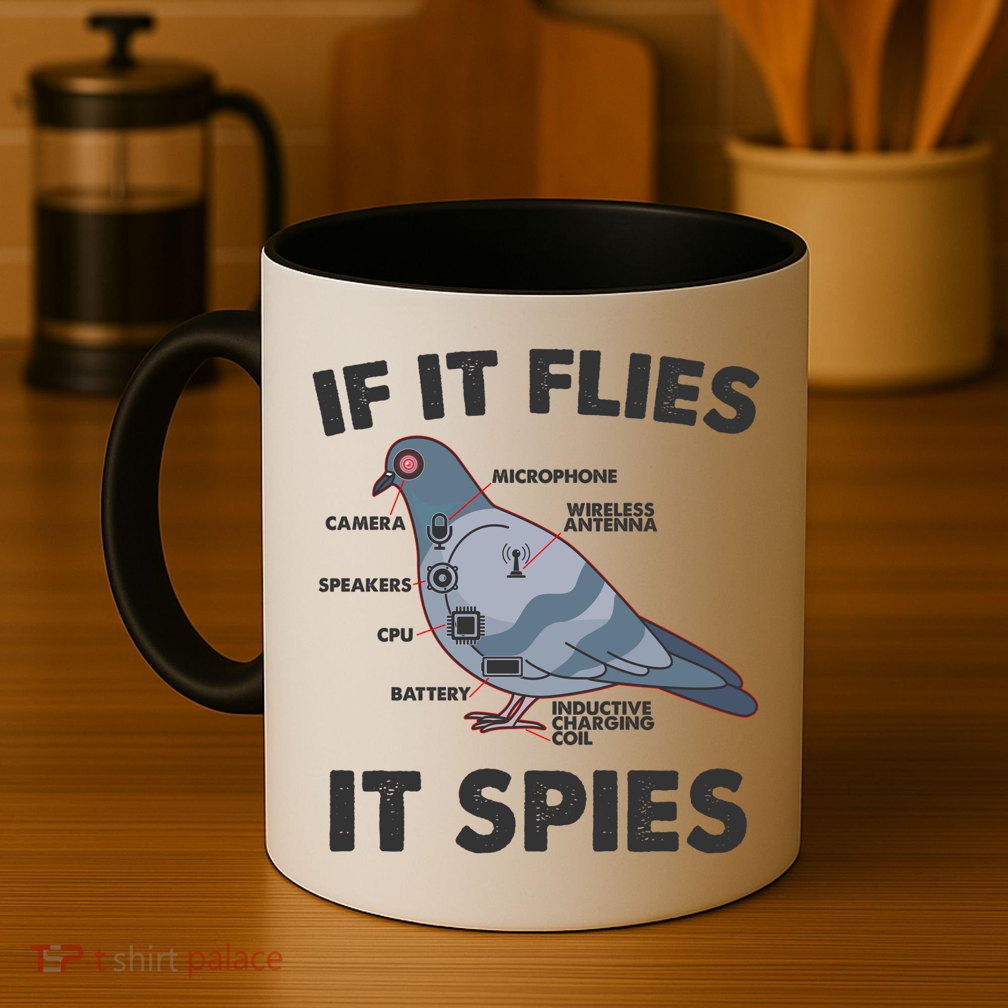 If It Flies It Spies Coffee Mug