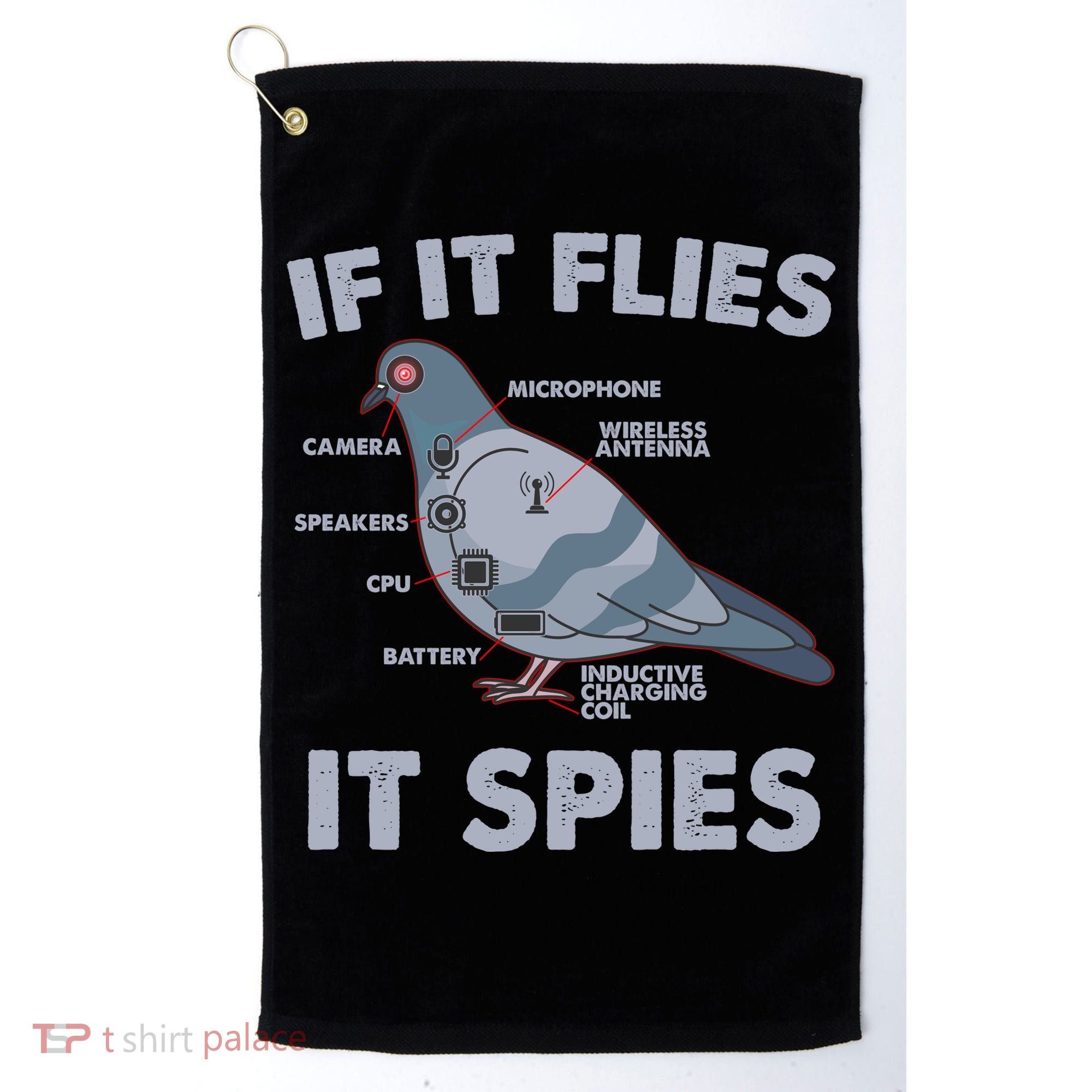 If It Flies It Spies Golf Towel