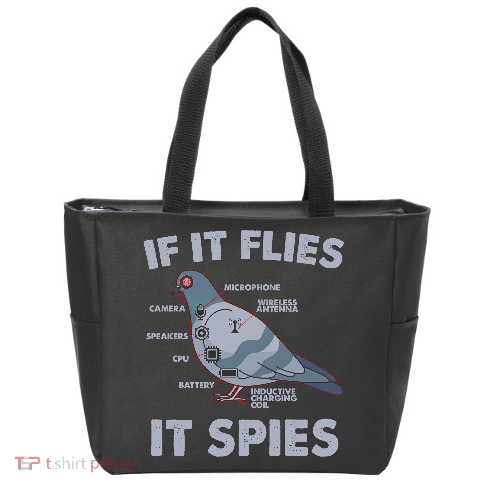 If It Flies It Spies Tote Bag