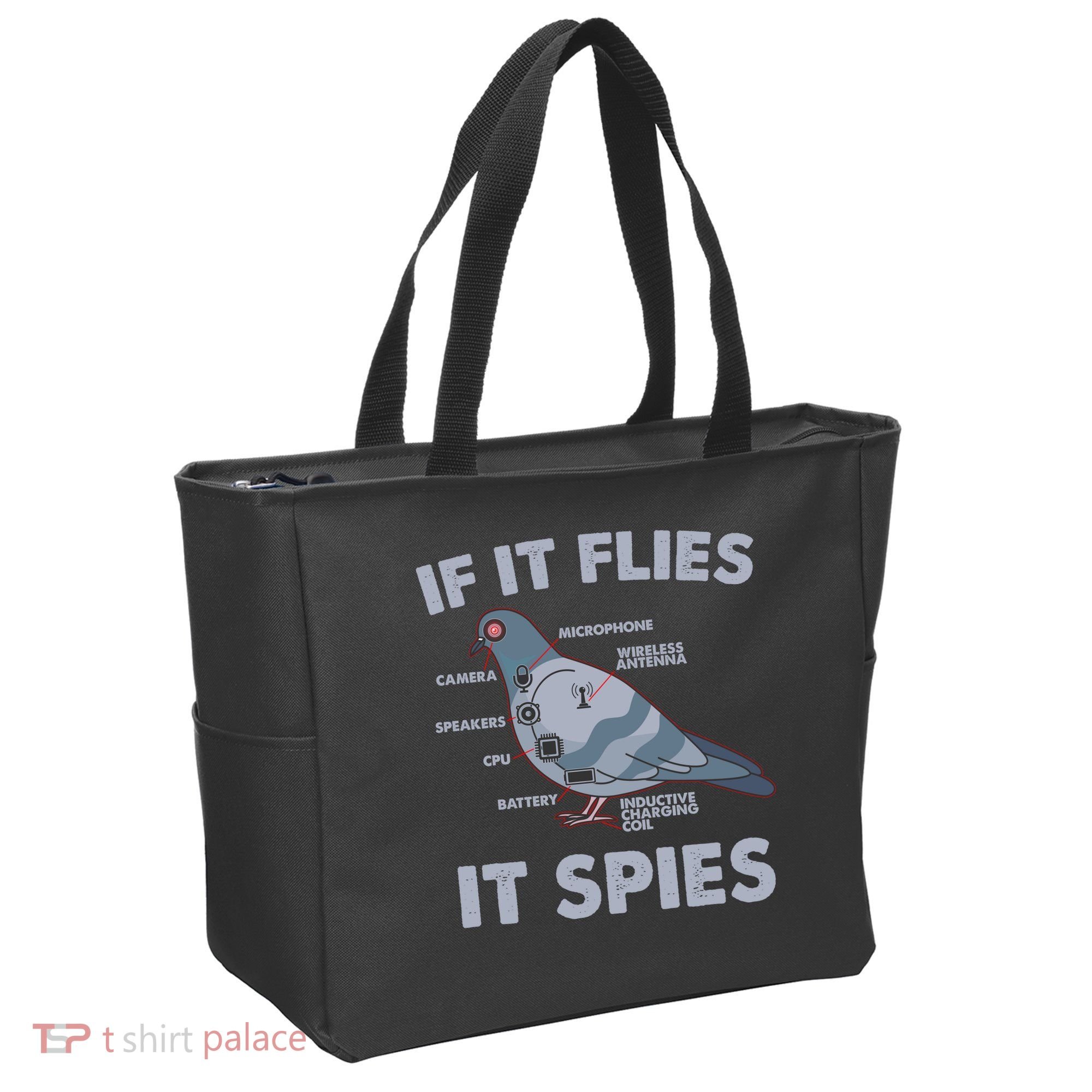 If It Flies It Spies Tote Bag