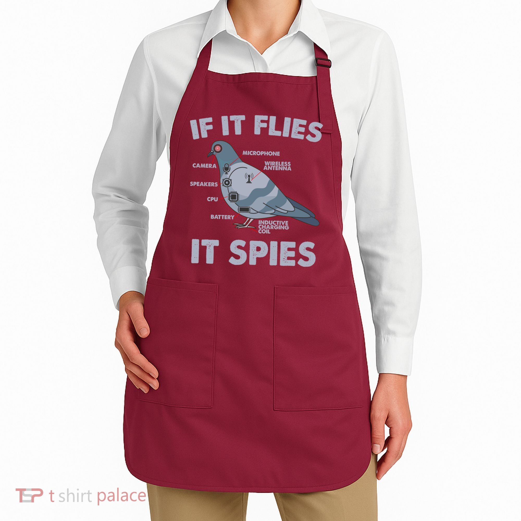 If It Flies It Spies Apron